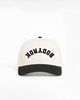 The Canvas Cap - Natural / Black - BODYROK Employee - Collegiate Inverted 3D Puff Embroidery - Black
