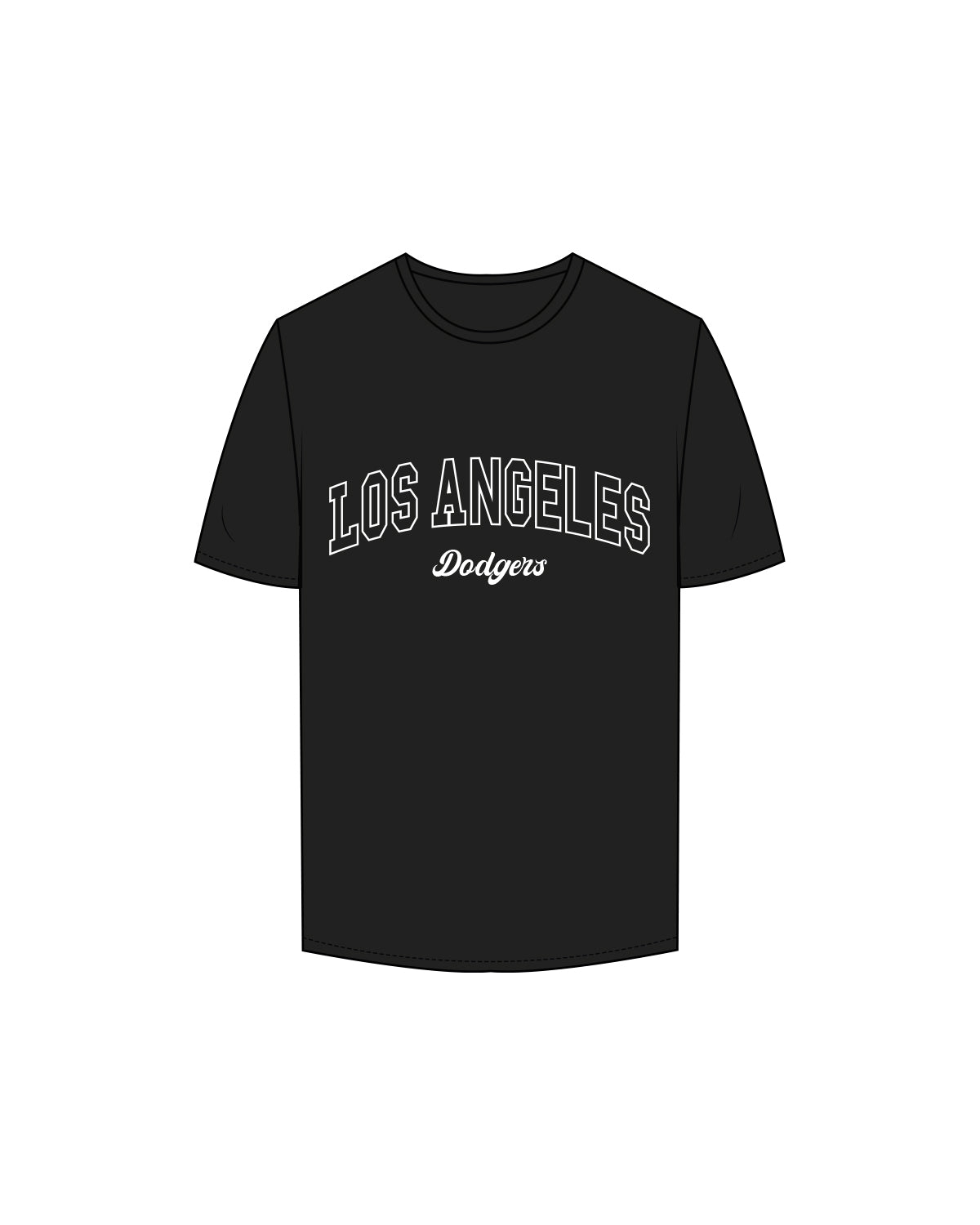 The Mens Tee - Black - Chanel Cunningham - Los Angeles Dodgers - White