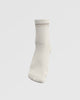 The Daily Pilates 3/4 Crew Sock - Off White