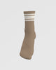 The Daily Pilates  Crew Sock - Tan