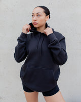 The Puff Print Oversized Hoodie - Charcoal