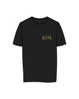 The Womens Tee - Black - Rebels Elite - Left Chest & Back Logos - Gold