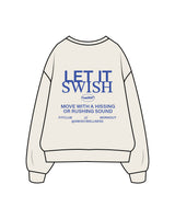 The Classic Crewneck - Off White - Swish Studios - Front and Back Logos - Blue