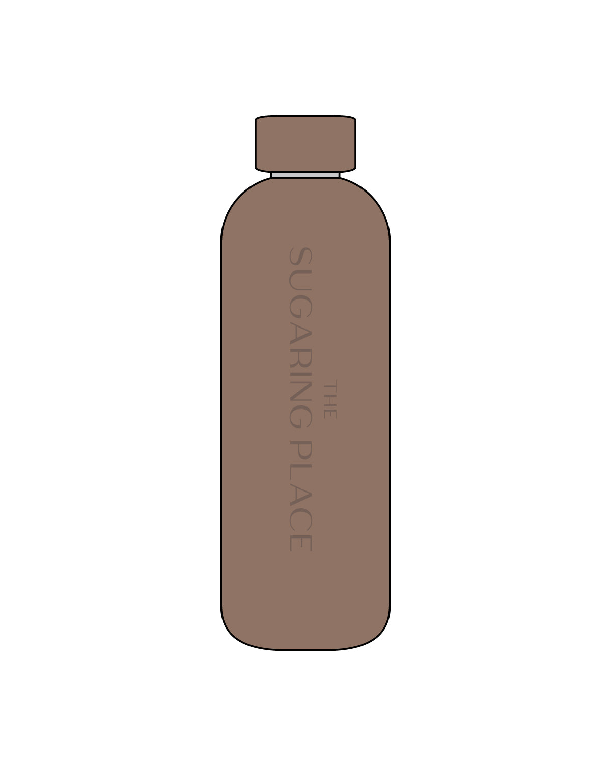 The Water Bottle - Latte  - The Sugaring Place - Tone on Tone